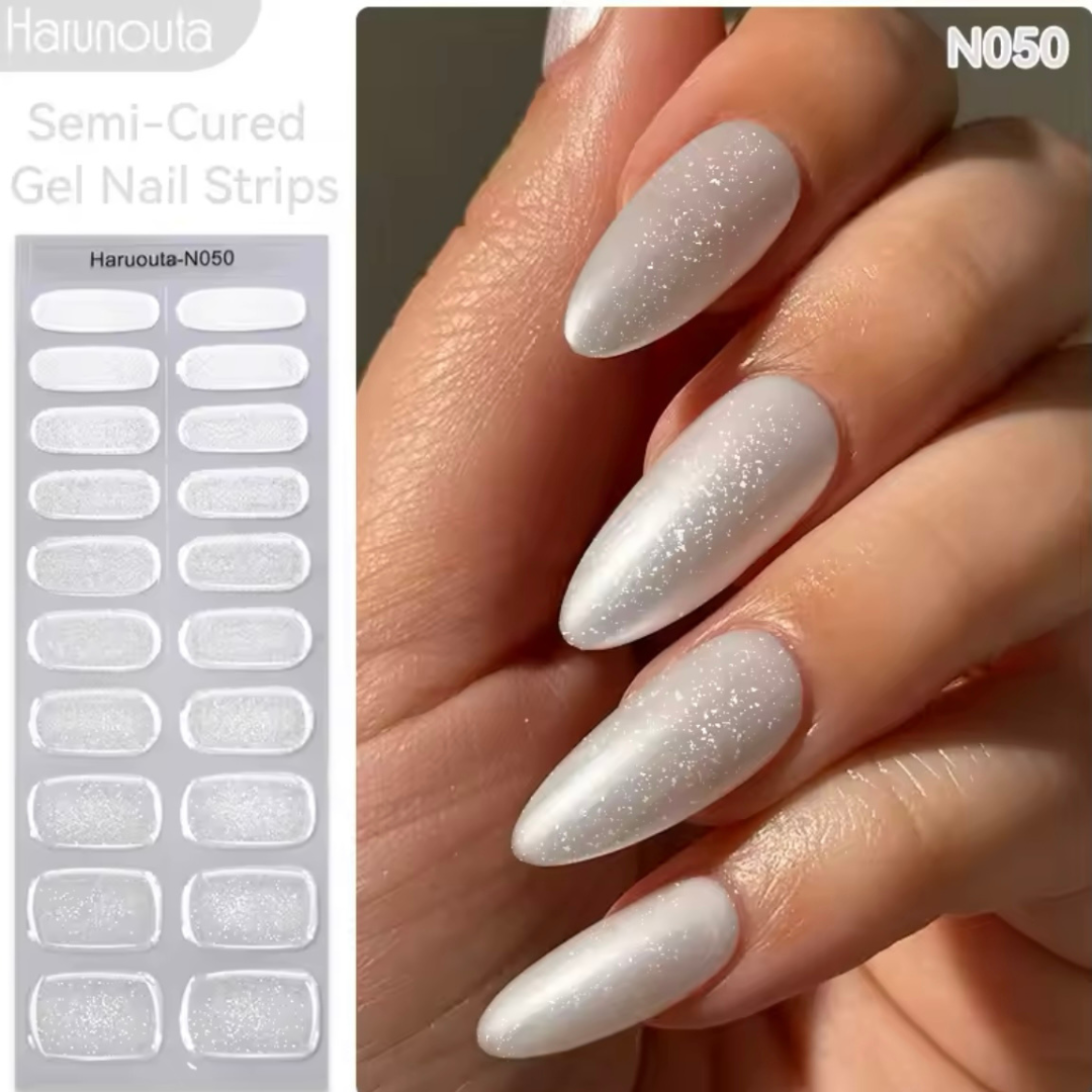 n050 aura glitter semcure gel nail strips sale 5 stars rating (1,980)
