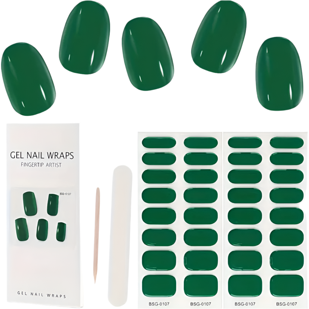 Solid Color Semicured Gels – 20 Pc Gel Nail Strips