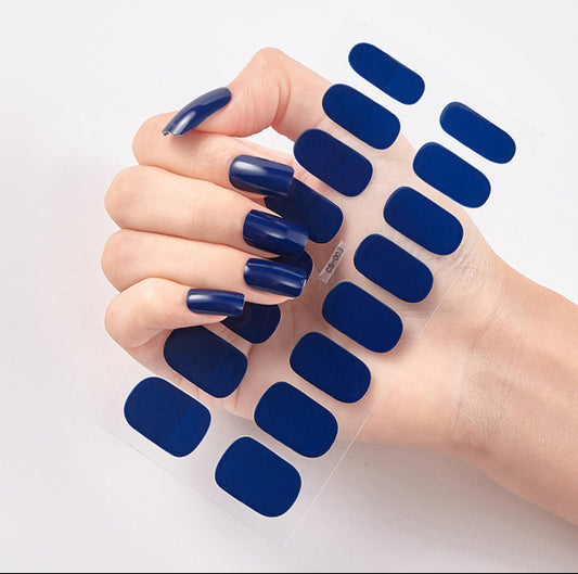 Solid Color Semicured Gels – 20 Pc Gel Nail Strips