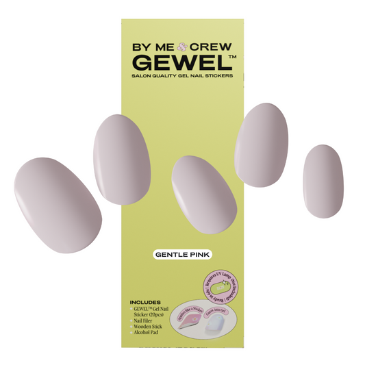 Gentle Pink Semicured Gel Nails Kit - On Sale