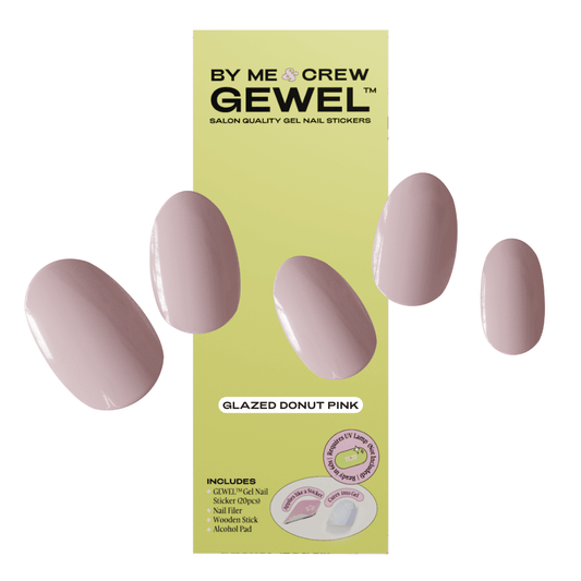 gelwel , holygel , semicured Glaze Donut Pink semicured gel nail strips  100% pure gel nail strips.
Easy to apply in minutes.
Harden under UV light for durability.