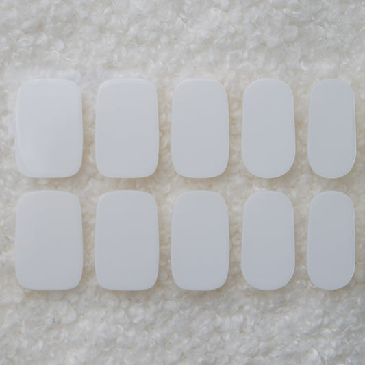 Pure White Semicured Gel Nails Kit